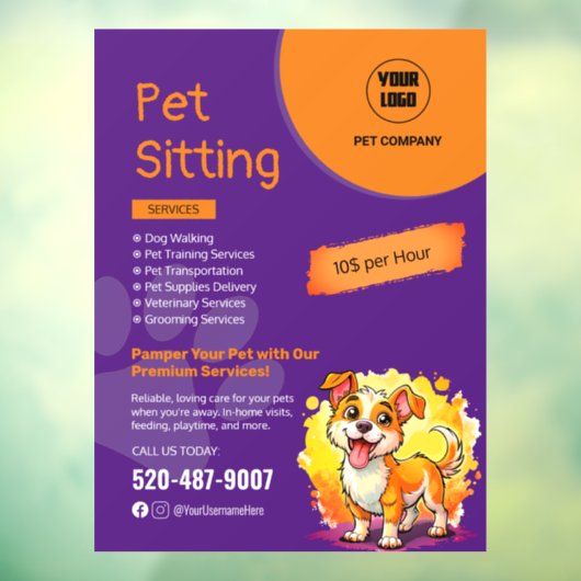 ペット座りカスタム窓の固定 ウィンドウサイン (シート3)