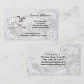 ペット座りサービス名刺 ロイヤリティカード (正面/裏面)