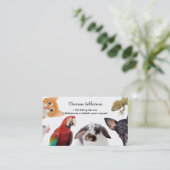 ペット座りサービス名刺 ロイヤリティカード (スタンド正面)