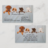 ペット座りサービス名刺 ロイヤリティカード (正面/裏面)