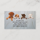 ペット座りサービス名刺 ロイヤリティカード (裏面)