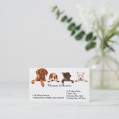 ペット座りサービス名刺 ロイヤリティカード (スタンド正面)