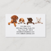 ペット座りサービス名刺 ロイヤリティカード (裏面)