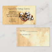 ペット座りサービス名刺 名刺 (正面/裏面)