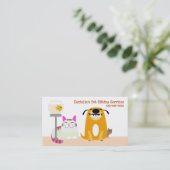 ペット座りサービス 名刺 (スタンド正面)