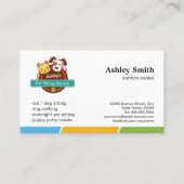 ペット座りサービス 名刺 (裏面)