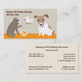 ペット座りサービス 名刺 (正面/裏面)