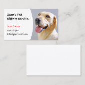 ペット座りプロフェッショナル犬トレーニング 名刺 (正面/裏面)