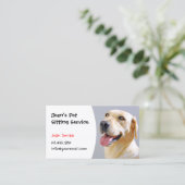 ペット座りプロフェッショナル犬トレーニング 名刺 (スタンド正面)