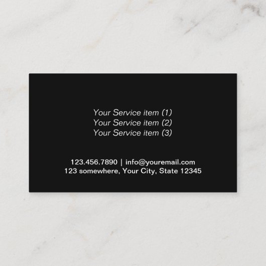 ペット座りペットケアかわいいピンクの水玉模様 名刺 (裏面)