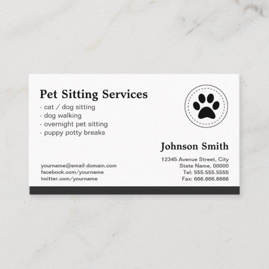 ペット座りペットケア – アポイントメント (正面)