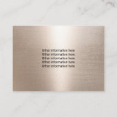 ペット座りペットサロンバラ金ゴールドポーロゴ 予約カード (裏面)