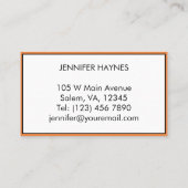 ペット座りペット犬歩くサービスカワイイ 名刺 (裏面)