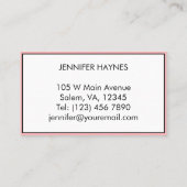 ペット座りペット犬歩くサービスカワイイ 名刺 (裏面)