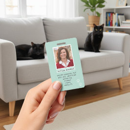 ペット座り手紙写真識別バッジ バッジ