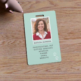 ペット座り手紙写真識別バッジ バッジ