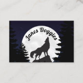 ペット座り犬歩く 名刺 (正面)