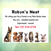 ペット座り窓が引っかかる ウィンドウサイン (シート3)