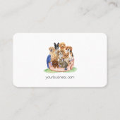 ペット座り、犬の歩く、グルーミング名刺 名刺 (裏面)