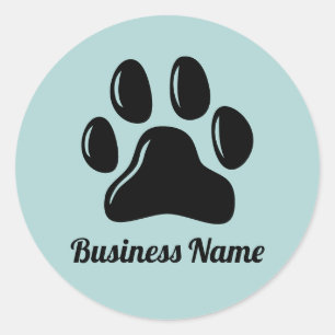 ペット座るドッグウォーカーペットシッターかわいい前足 ラウンドシール
