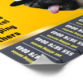 ペット座る🐾ドッグファーザードッグウォーカー信頼 ポスター (角)