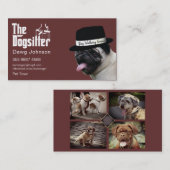 ペット座る🐾ドッグファーザードッグウォーカー信頼 名刺 (正面/裏面)