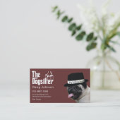 ペット座る🐾ドッグファーザードッグウォーカー信頼 名刺 (スタンド正面)