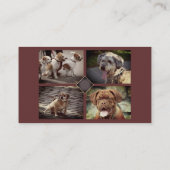 ペット座る🐾ドッグファーザードッグウォーカー信頼 名刺 (裏面)