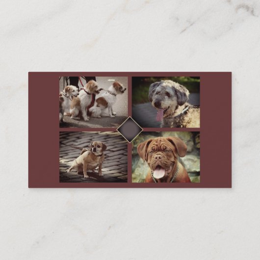 ペット座る🐾ドッグファーザードッグウォーカー信頼 名刺 (裏面)