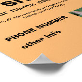 ペット座る犬と猫の広告 ポスター (角)