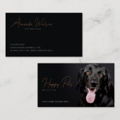 ペット座る,ペットショップ,獣医クリニック,ペットケア 名刺 (正面/裏面)