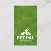 ペット座る，獣医クリニック，獣医，ペットケア 名刺 (裏面)