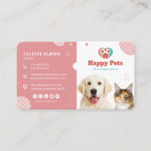 ペット座る，獣医クリニック，獣医，ペットサービス 名刺 (正面)