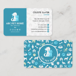 ペット座る，獣医クリニック，獣医，ペットサービス 名刺