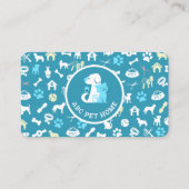 ペット座る，獣医クリニック，獣医，ペットサービス 名刺 (裏面)