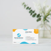 ペット座る，獣医クリニック，獣医，獣医，ペットケア，ショップ 名刺 (スタンド正面)