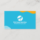 ペット座る，獣医クリニック，獣医，獣医，ペットケア，ショップ 名刺 (裏面)