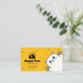 ペット座る，獣医クリニック，獣医，獣医，ペットケア，ペット 名刺 (スタンド正面)