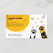 ペット座る，獣医クリニック，獣医，獣医，ペットケア，ペット 名刺 (裏面)