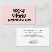 ペット座席サービスタイポグラフィ名刺 名刺 (正面/裏面)