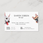 ペット座&犬歩く名刺 名刺 (裏面)