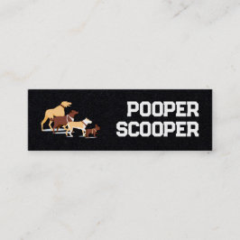 ペット廃棄物の除去 スキニー名刺