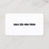 ペット廃棄物の除去 名刺 (裏面)