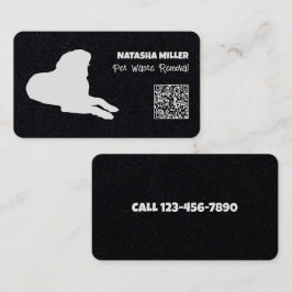 ペット廃棄物除去QR 名刺