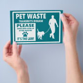 ペット廃棄物 – 表敬通知 チラシ (ハンドル)