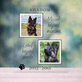 ペット恋しく思メモリーの写真を超えて アクリルサイン (ニュートラル)