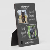 ペット恋しく思記念写真を超えて フォトプラーク (側面)