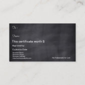 ペット恋人のためのクリスマスのクリスマスのプレゼントの証明書 割引カード (裏面)