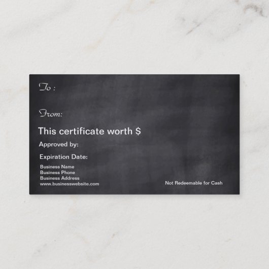 ペット恋人のためのクリスマスのクリスマスのプレゼントの証明書 割引カード (裏面)