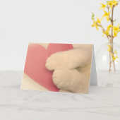 ペット恋人のための挨拶状 カード (黄色い花)